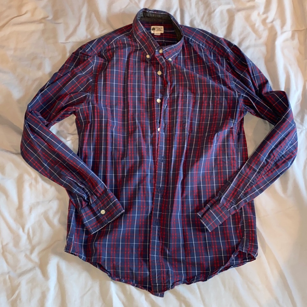 J Crew Plaid Button Down Shirt